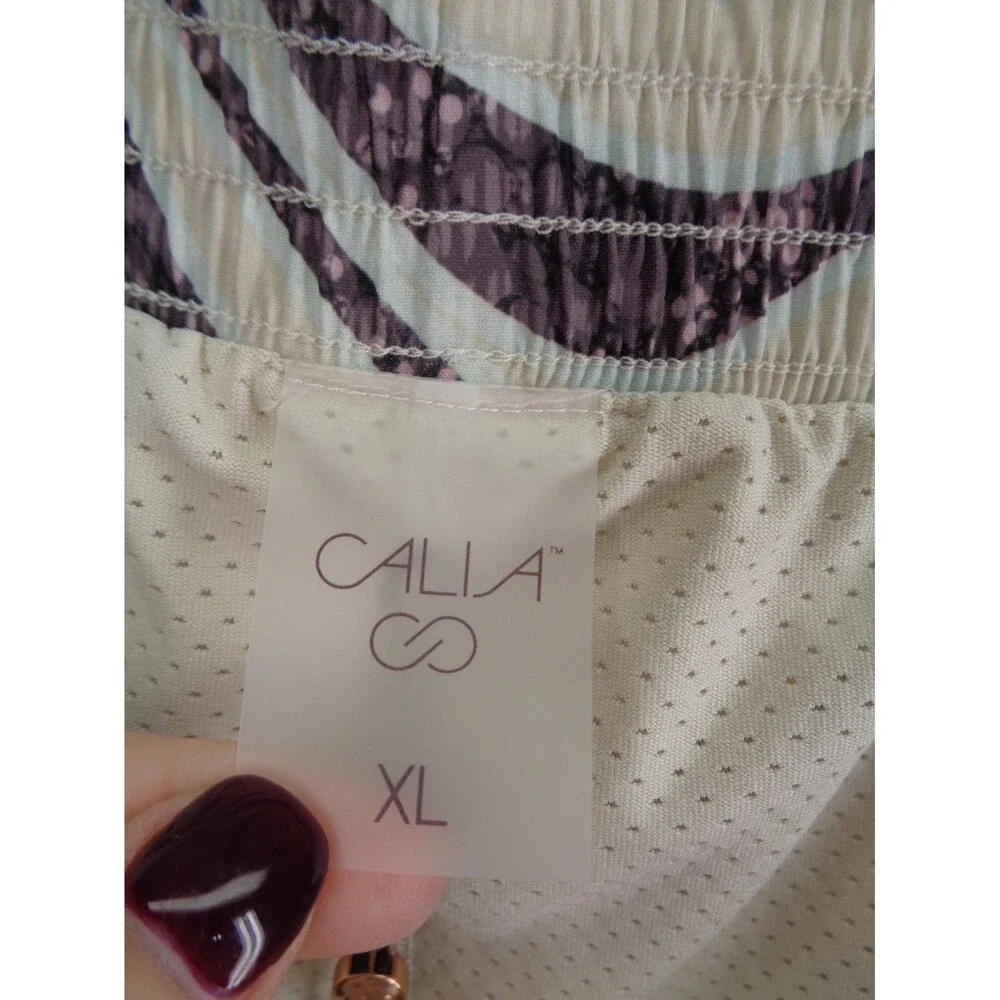 Calia Print Birdie Skort Size XL Shallow Ripples Pickleball Golf Tennis New